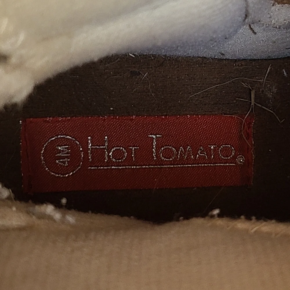 Hot Tomato Brown Shearling-Lined Kids Boots Size 4